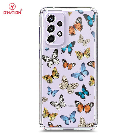 Samsung Galaxy A33 5G Cover - O'Nation Butterfly Dreams Series - 9 Designs - Clear Phone Case - Soft Silicon Borders