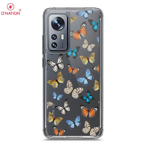 Xiaomi 12 Pro Cover - O'Nation Butterfly Dreams Series - 9 Designs - Clear Phone Case - Soft Silicon Borders