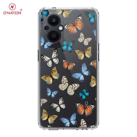 Oppo Reno 7 Lite Cover - O'Nation Butterfly Dreams Series - 9 Designs - Clear Phone Case - Soft Silicon Borders