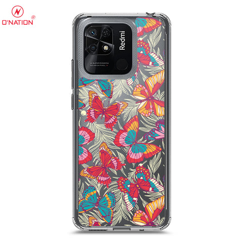 Xiaomi Redmi 10C Cover - O'Nation Butterfly Dreams Series - 9 Designs - Clear Phone Case - Soft Silicon Borders