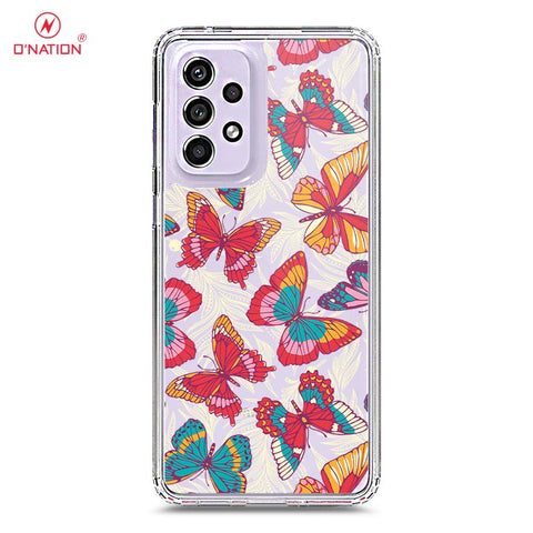 Samsung Galaxy A33 5G Cover - O'Nation Butterfly Dreams Series - 9 Designs - Clear Phone Case - Soft Silicon Borders