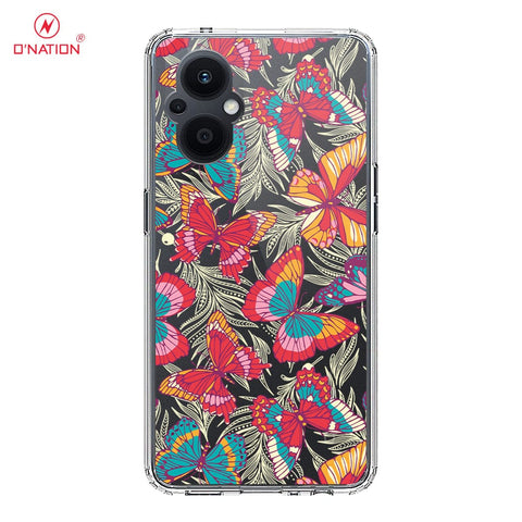 Oppo Reno 7 Lite Cover - O'Nation Butterfly Dreams Series - 9 Designs - Clear Phone Case - Soft Silicon Borders