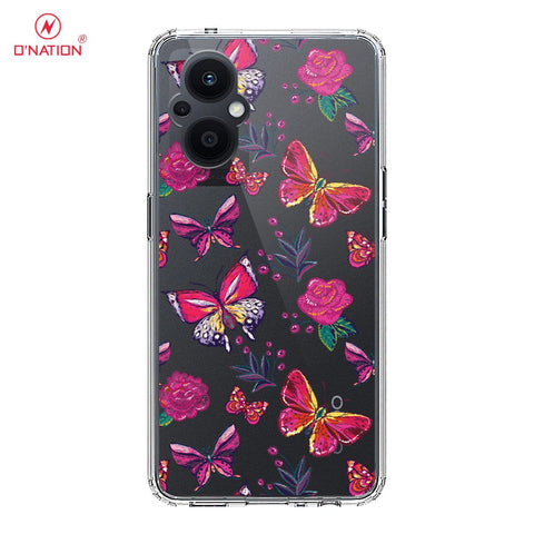 Oppo Reno 7 Lite Cover - O'Nation Butterfly Dreams Series - 9 Designs - Clear Phone Case - Soft Silicon Borders