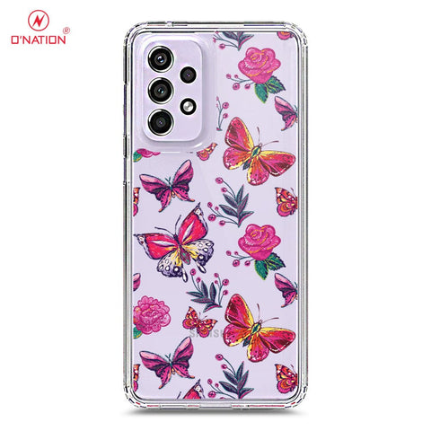 Samsung Galaxy A33 5G Cover - O'Nation Butterfly Dreams Series - 9 Designs - Clear Phone Case - Soft Silicon Borders