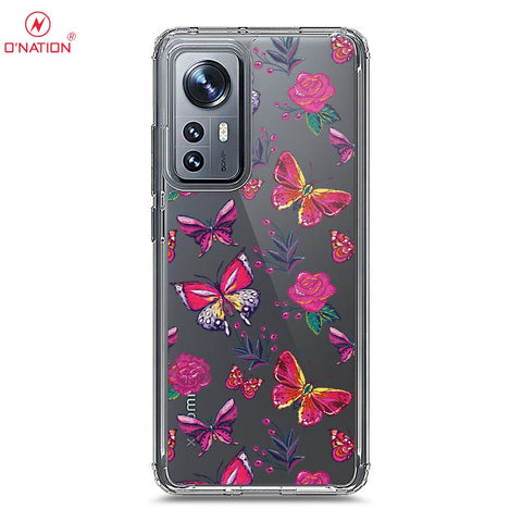 Xiaomi 12 Pro Cover - O'Nation Butterfly Dreams Series - 9 Designs - Clear Phone Case - Soft Silicon Borders