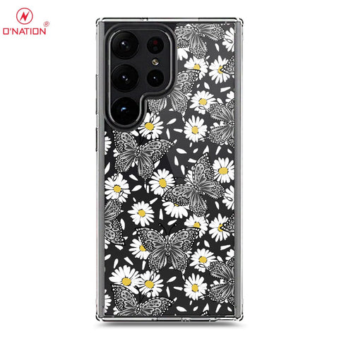 Samsung Galaxy S23 Ultra 5G Cover - O'Nation Butterfly Dreams Series - 9 Designs - Clear Phone Case - Soft Silicon Borders