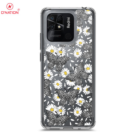 Xiaomi Redmi 10C Cover - O'Nation Butterfly Dreams Series - 9 Designs - Clear Phone Case - Soft Silicon Borders