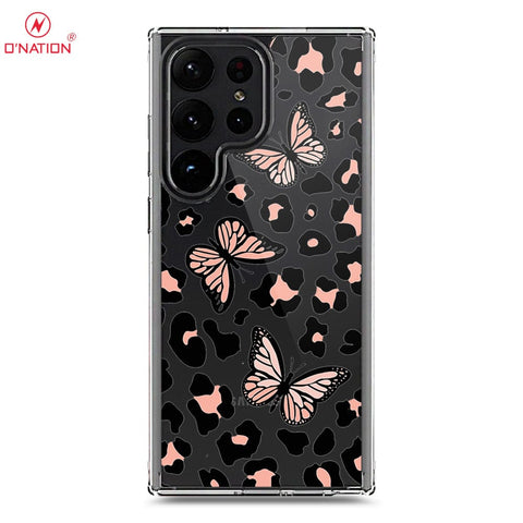 Samsung Galaxy S23 Ultra 5G Cover - O'Nation Butterfly Dreams Series - 9 Designs - Clear Phone Case - Soft Silicon Borders