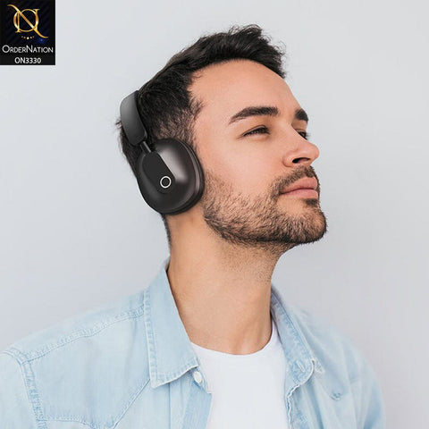 Black - Baseus Encok Music Wireless Bluetooth Headphone D01S