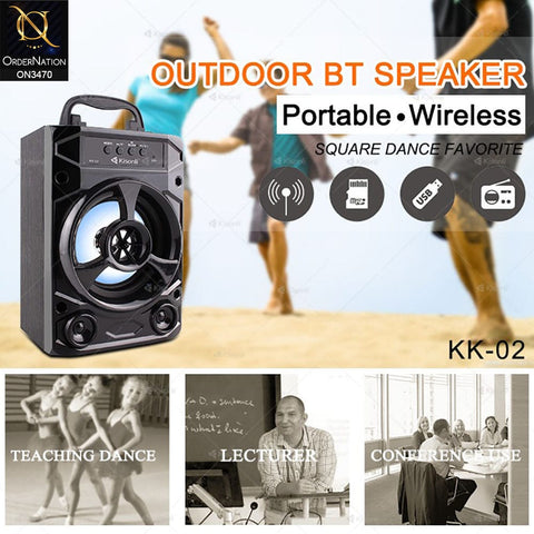 Black - Kisonli KK-02 Wireless Bluetooth speaker Phone Holder