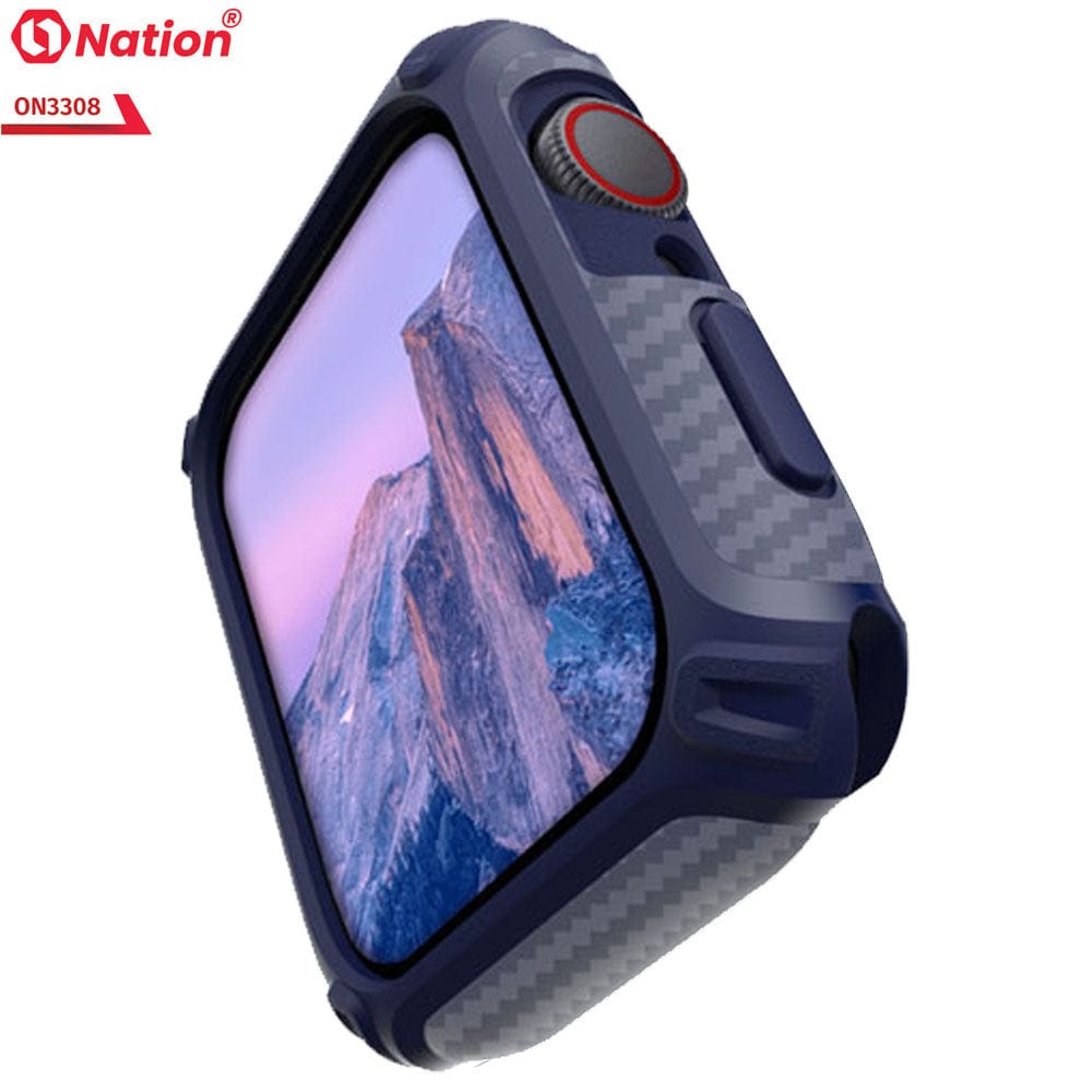 Apple Watch Series 7 (41mm) Cover - Navy Blue - ONation Quad Element Full Body Protective Soft Case