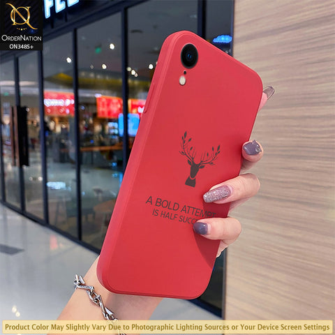 iPhone XR Cover - ONation Bold Series - HQ Liquid Silicone Elegant Colors Camera Protection Soft Case