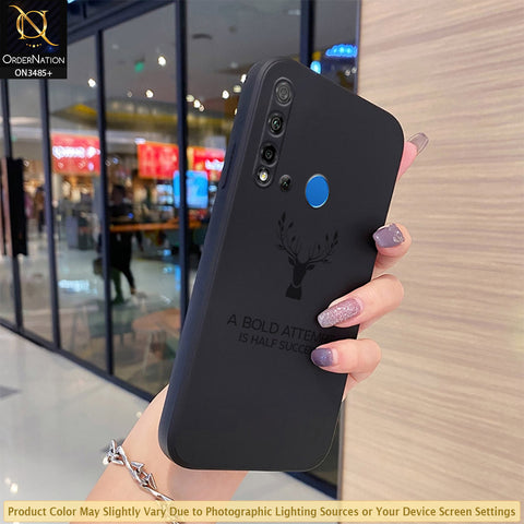 Huawei Nova 5i Cover - ONation Bold Series - HQ Liquid Silicone Elegant Colors Camera Protection Soft Case