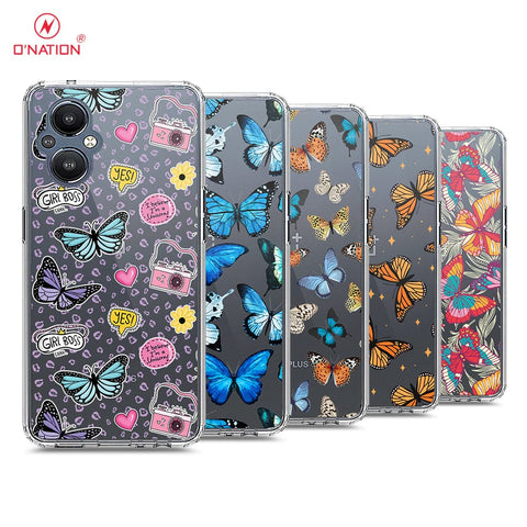 Oppo Reno 7 Lite Cover - O'Nation Butterfly Dreams Series - 9 Designs - Clear Phone Case - Soft Silicon Borders
