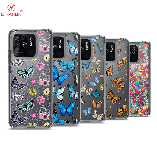 Xiaomi Redmi 10C Cover - O'Nation Butterfly Dreams Series - 9 Designs - Clear Phone Case - Soft Silicon Borders
