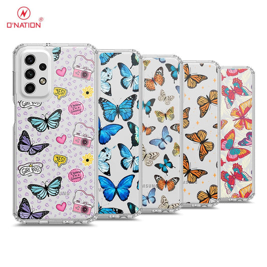 Samsung Galaxy A53 5G Cover - O'Nation Butterfly Dreams Series - 9 Designs - Clear Phone Case - Soft Silicon Borders