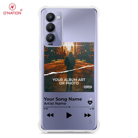 Tecno Camon 18 Cover - Personalised Album Art Series - 4 Designs - Clear Phone Case - Soft Silicon Borders