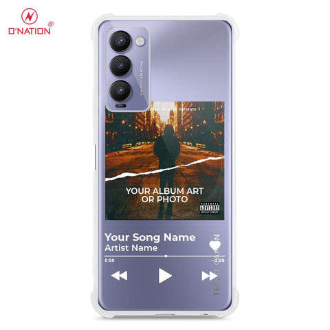 Tecno Camon 18 Cover - Personalised Album Art Series - 4 Designs - Clear Phone Case - Soft Silicon Borders