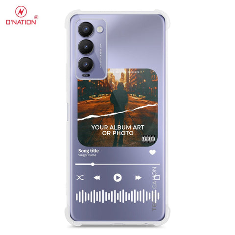 Tecno Camon 18 Cover - Personalised Album Art Series - 4 Designs - Clear Phone Case - Soft Silicon Borders
