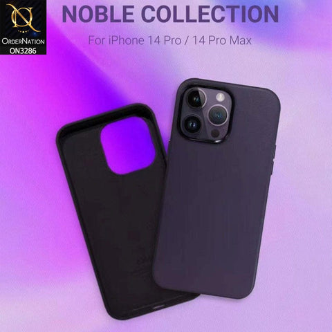 iPhone 14 Pro Cover - Purple - K-ZOO Noble Collection Leather PU - PC Case