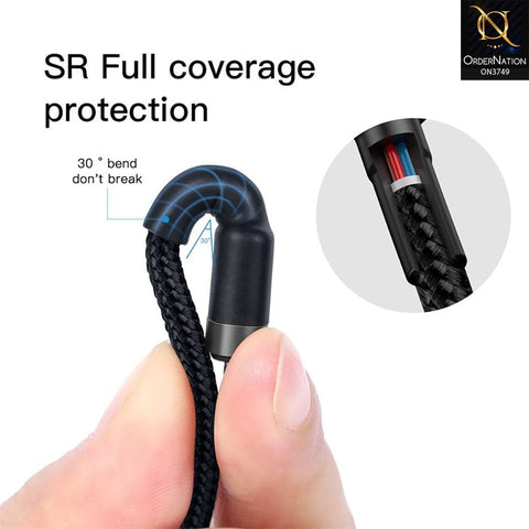 Baseus Cafule Series Type-C PD2.0 60W Flash Charge Cable(20V 3A) 2M Black