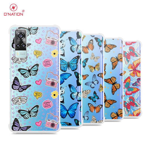 Vivo Y31 Cover - O'Nation Butterfly Dreams Series - 9 Designs - Clear Phone Case - Soft Silicon Borders