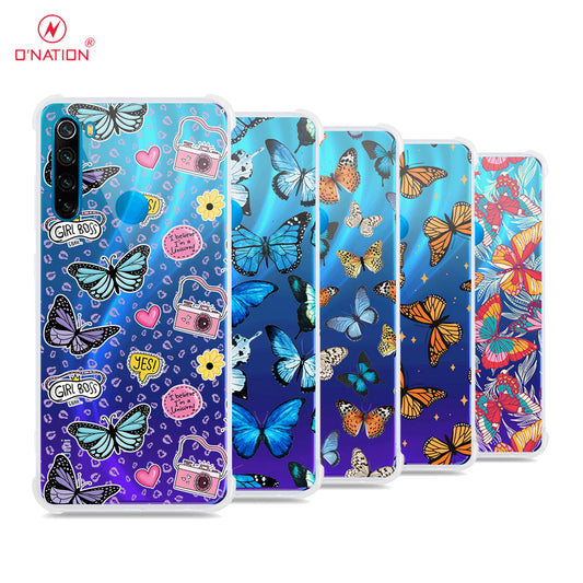 Xiaomi Redmi Note 8 Cover - O'Nation Butterfly Dreams Series - 9 Designs - Clear Phone Case - Soft Silicon Borders