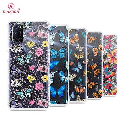 Oppo A52 Cover - O'Nation Butterfly Dreams Series - 9 Designs - Clear Phone Case - Soft Silicon Borders