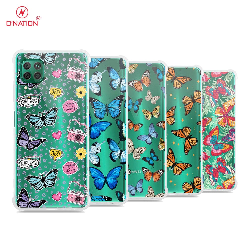 Huawei Nova 7i Cover - O'Nation Butterfly Dreams Series - 9 Designs - Clear Phone Case - Soft Silicon Borders