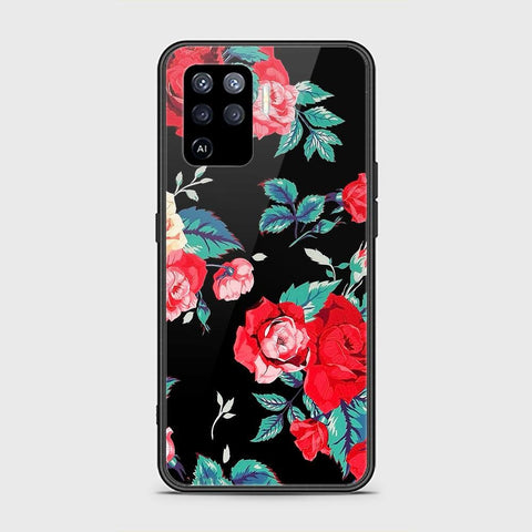 Oppo A94 Cover - Floral Series - HQ Ultra Shine Premium Infinity Glass Soft Silicon Borders Case