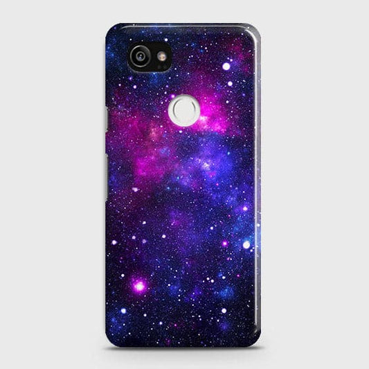 Google Pixel 2 XL - Dark Galaxy Stars Modern Printed Hard Case