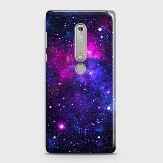 Nokia 6.1 - Dark Galaxy Stars Modern Printed Hard Case