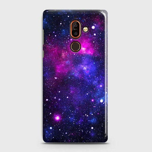Nokia 7 Plus - Dark Galaxy Stars Modern Printed Hard Case