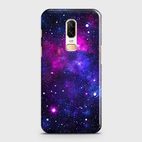 OnePlus 6 - Dark Galaxy Stars Modern Printed Hard Case