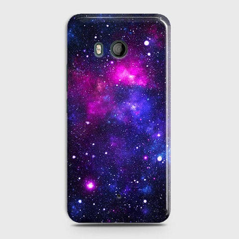 HTC U11 - Dark Galaxy Stars Modern Printed Hard Case