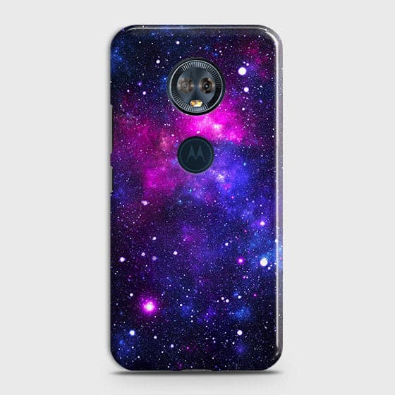 Motorola E5 Plus - Dark Galaxy Stars Modern Printed Hard Case