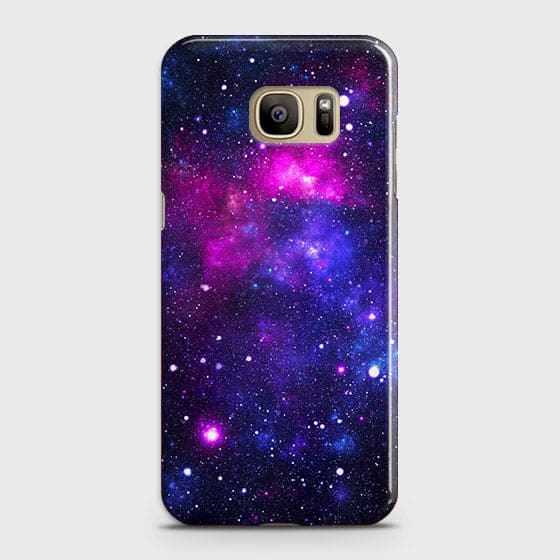 Samsung Galaxy S7 - Dark Galaxy Stars Modern Printed Hard Case