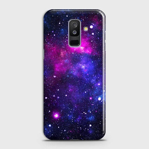 Samsung Galaxy J8 2018 - Dark Galaxy Stars Modern Printed Hard Case