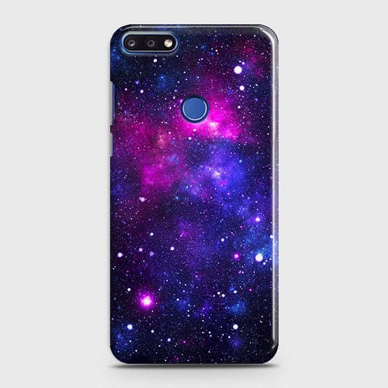 Huawei Y7 Prime 2018 - Dark Galaxy Stars Modern Printed Hard Case