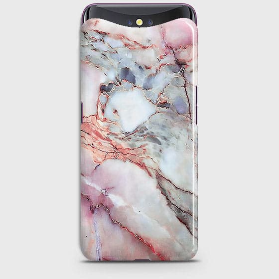 Oppo Find X - Violet Sky Marble Trendy Printed Hard Case