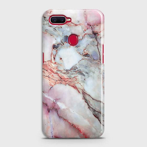 Oppo F9 Pro - Violet Sky Marble Trendy Printed Hard Case