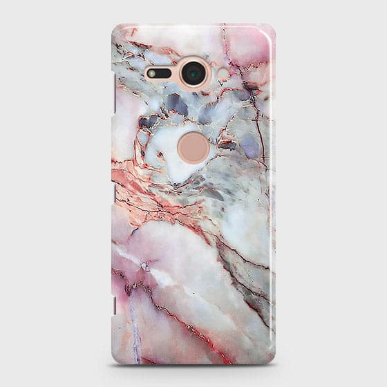 Sony Xperia XZ2 Compact - Violet Sky Marble Trendy Printed Hard Case