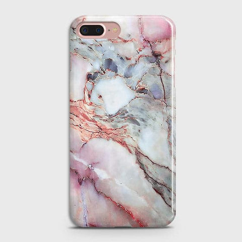 iPhone 7 Plus & iPhone 8 Plus - Violet Sky Marble Trendy Printed Hard Case