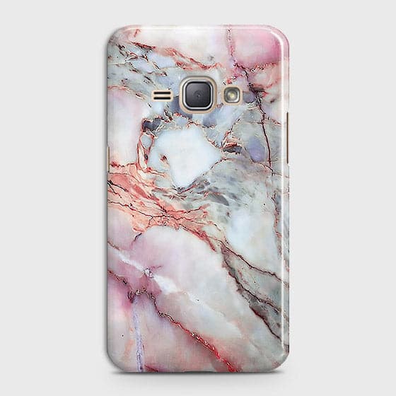 Samsung Galaxy J1 2016 / J120 - Violet Sky Marble Trendy Printed Hard Case