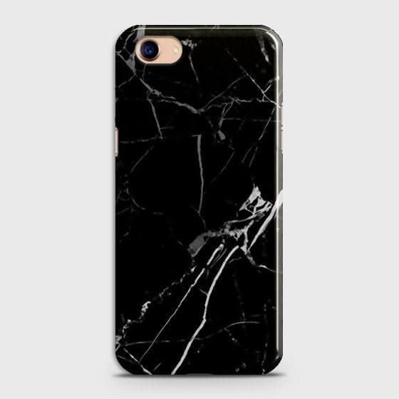 Oppo A83 - Black Modern Classic Marble Printed Hard Case