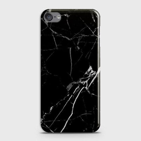 iPod Touch 6 - Black Modern Classic Marble Printed Hard Case