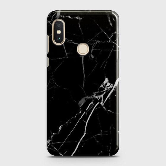 Xiaomi Redmi Y2 - Black Modern Classic Marble Printed Hard Case