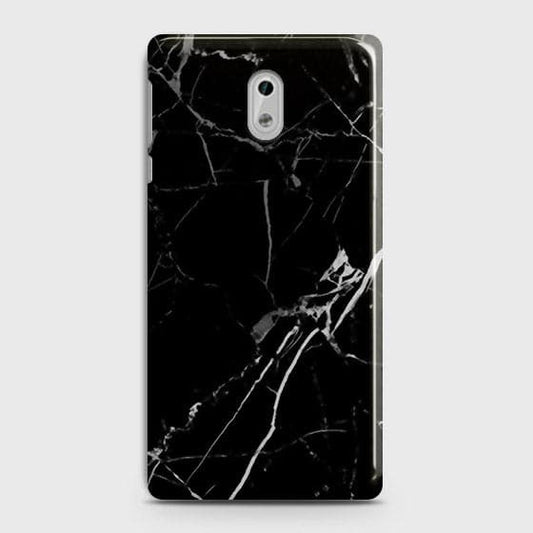 Nokia 3 - Black Modern Classic Marble Printed Hard Case