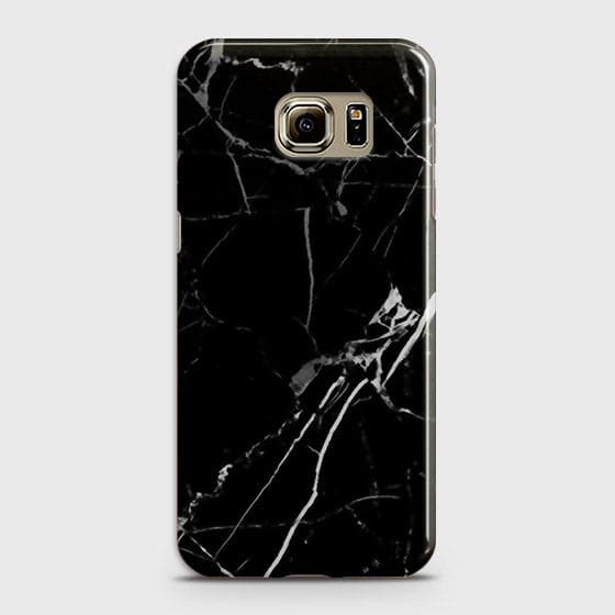 Samsung Galaxy S6 - Black Modern Classic Marble Printed Hard Case