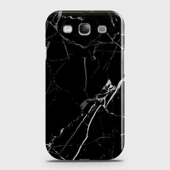 Samsung Galaxy S3 - Black Modern Classic Marble Printed Hard Case
